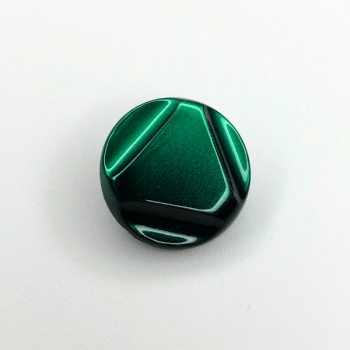 Knopf - 23 mm - tiefgrün mit Farbverlauf